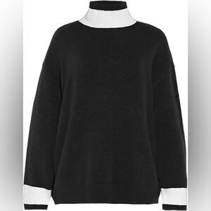 Goldbergh Lilian Knit Sweater Black White NWT Size Medium